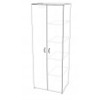 Wardrobe 2 door with Split hanging space and shelves